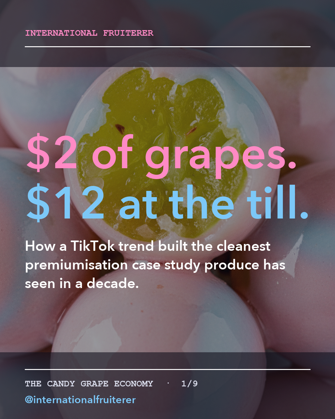 $2 of grapes, $12 at the till
